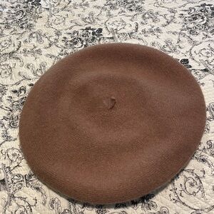 Free People Camel Wool Beret